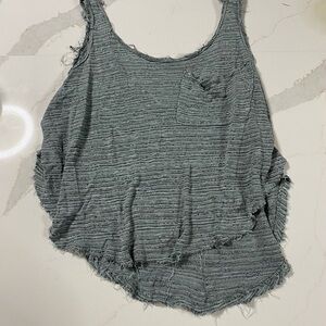 PacSun Charcoal Textured Tank Top